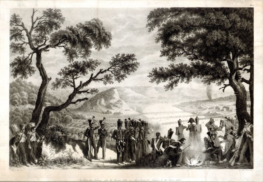 На берегу Немана. 13 июня 1812 г