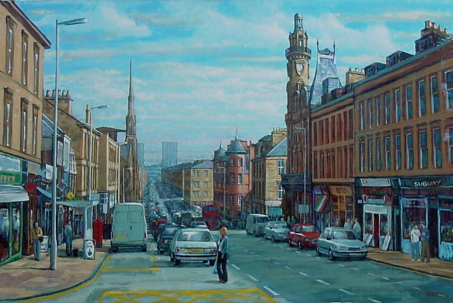 Билл Алстон (1937-2011) - Большая Западная улица (Great Western Road) в Глазго