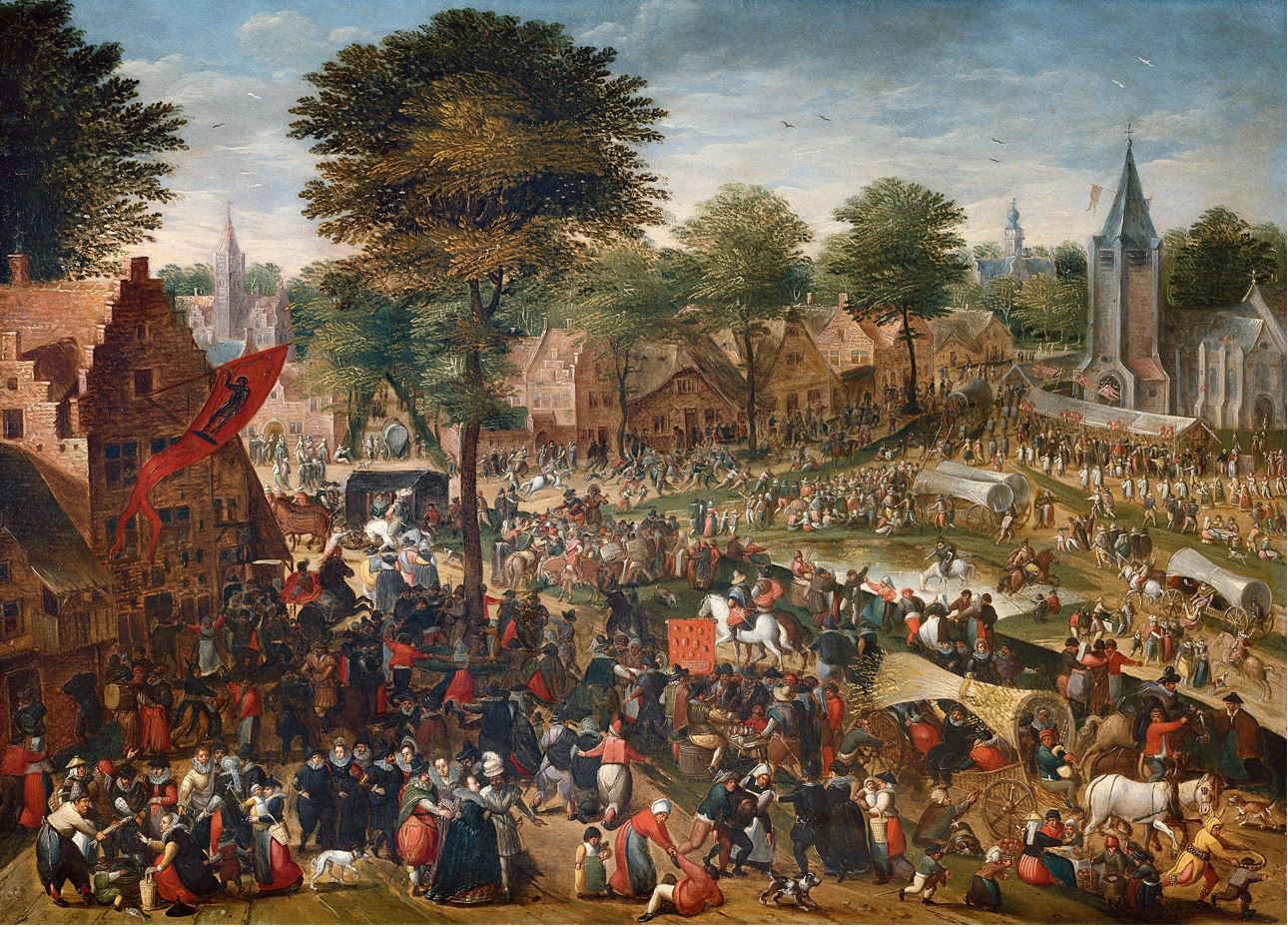 Ханс Бол (1534-1593) - Фламандская ярмарка