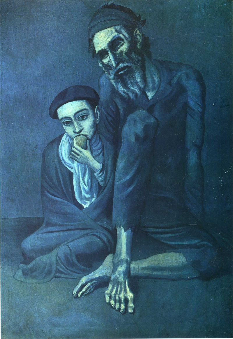 «Старый еврей с мальчиком» Пабло Пикассо