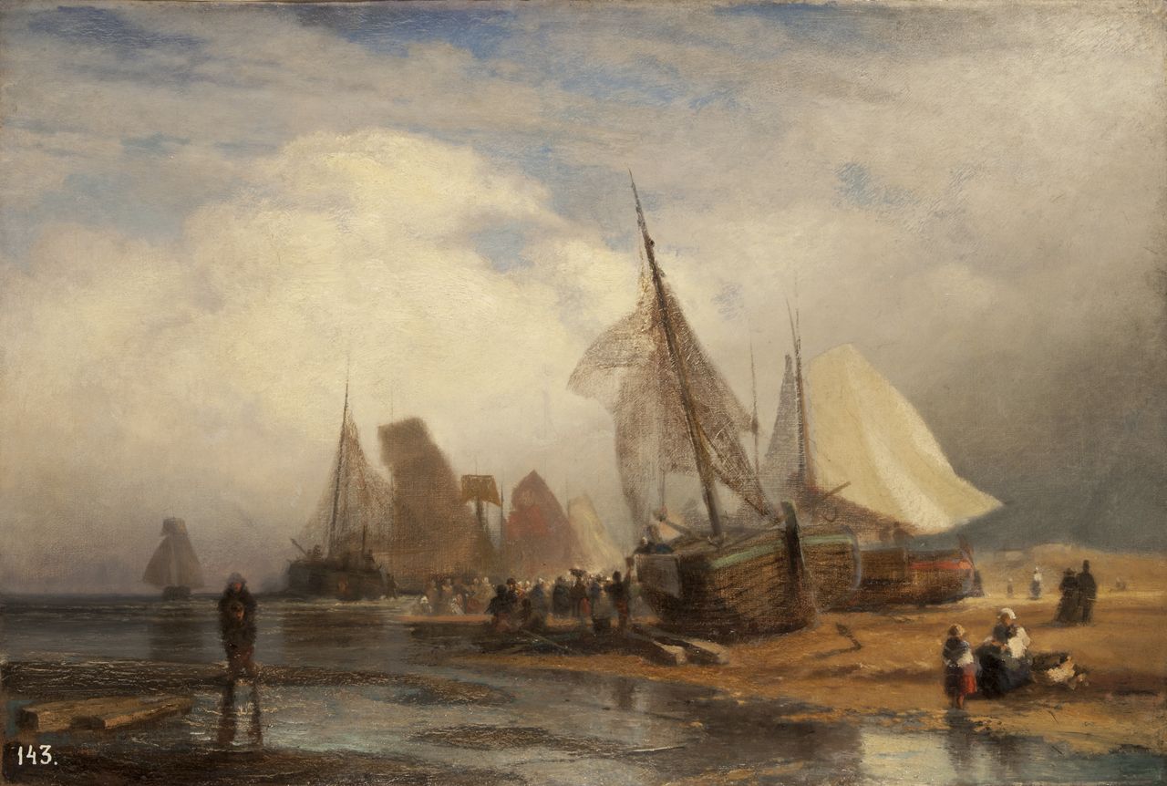 А.П. Боголюбов «Рыбный рынок в Схевенингене», 1859 А.П. Боголюбов «Рыбный рынок в Схевенингене», 1859