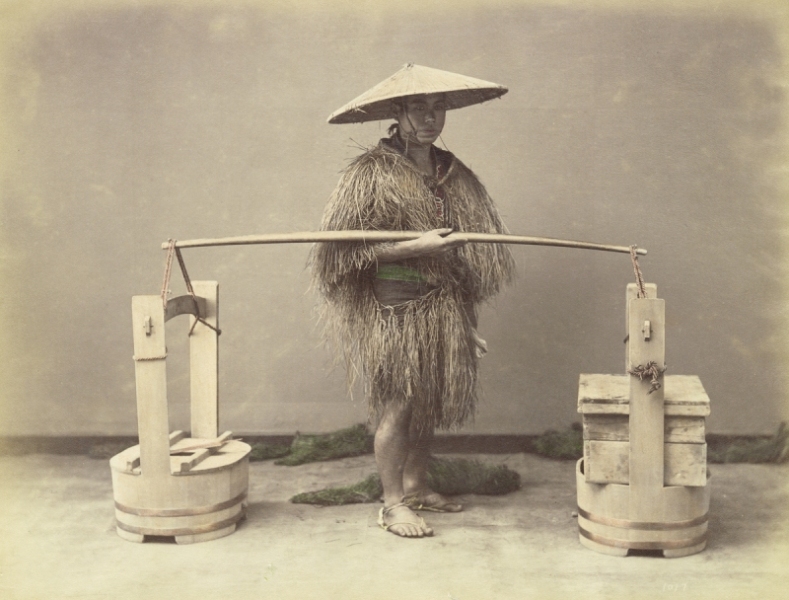 Неизвестный автор. Уличный продавец тофу. 1880-1890-е гг.