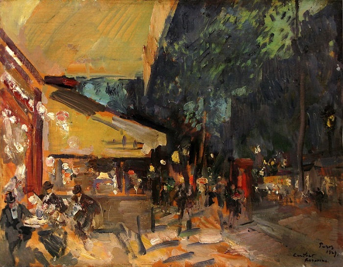 Константин Коровин. Париж. Ночное кафе. 1929