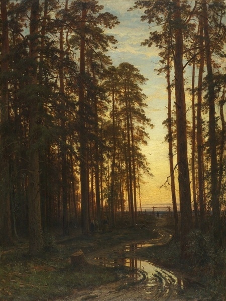 Иван Шишкин - Вечер в сосновом лесу, 1875 ГМИИ РТ