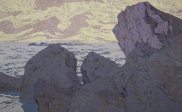 Коровин К. А., Клодт Н. А. - Киты (Скалы на берегу моря), 1899