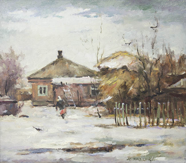 Юрий Падалка - Зима в деревне, 1980-2000 гг
