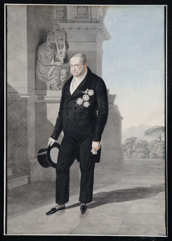 Александр Брюллов - Портрет неаполитанского короля Франциска I, 1825