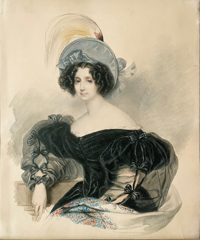 Карл Брюллов - Портрет светлейшей княгини А.И. Лопухиной, 1833